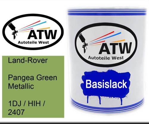 Land-Rover, Pangea Green Metallic, 1DJ / HIH / 2407: 1L Lackdose, von ATW Autoteile West.